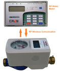 El LCD exhibe el contador del agua inalámbrico, comunicación partida los metros pagada por adelantado agua conducida batería de CIU RF