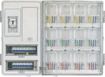 Caja externa transparente Mcb del metro eléctrico de 12 posiciones ignífugo