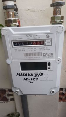Metro de gas del STS AMR Diaphragm Aluminum Keypad Prepaid